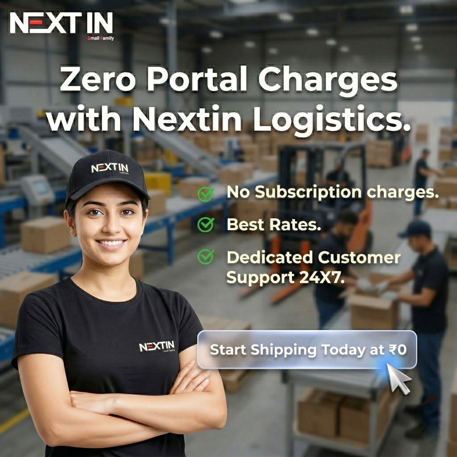 Revolutionize Your Logistics with Nextin: Zero Portal Charges, Unbeatable Rates!