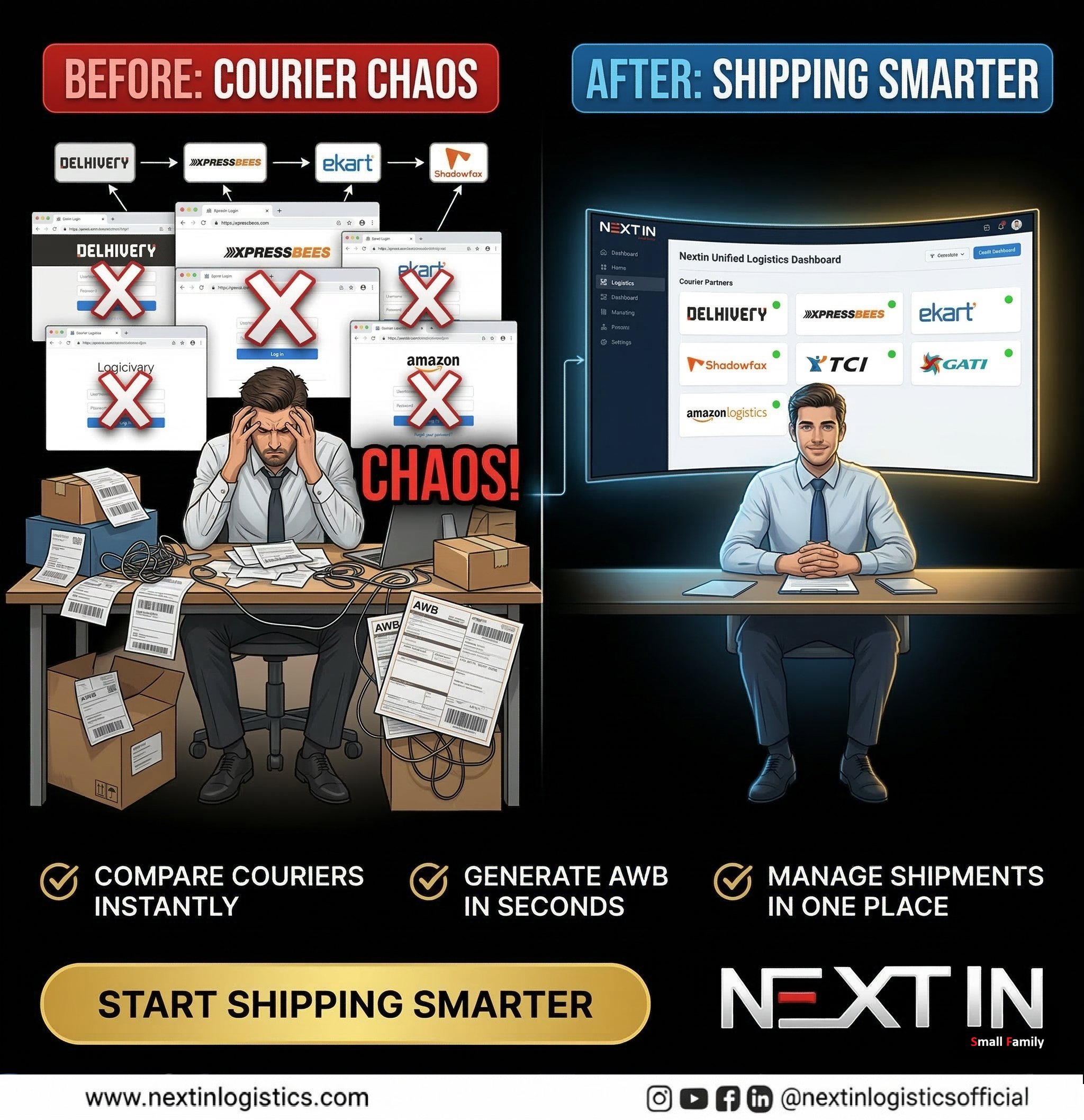 Stop managing couriers. Start managing your business.