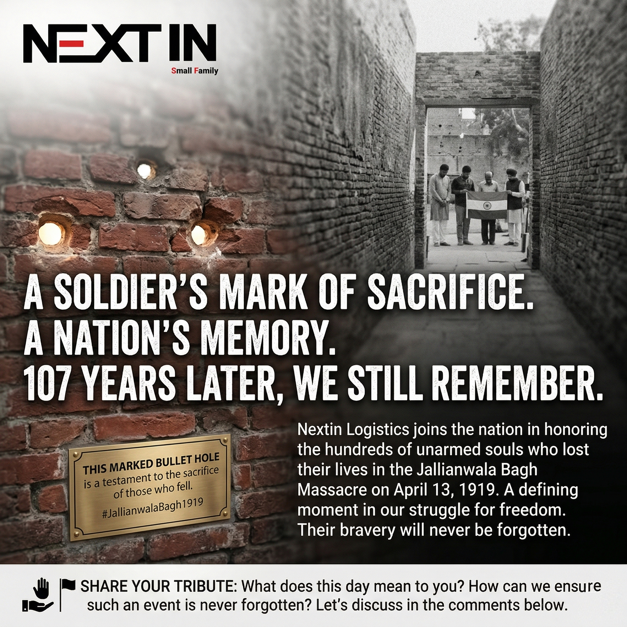 107 years later, the echoes of sacrifice still resonate. 🕯️
