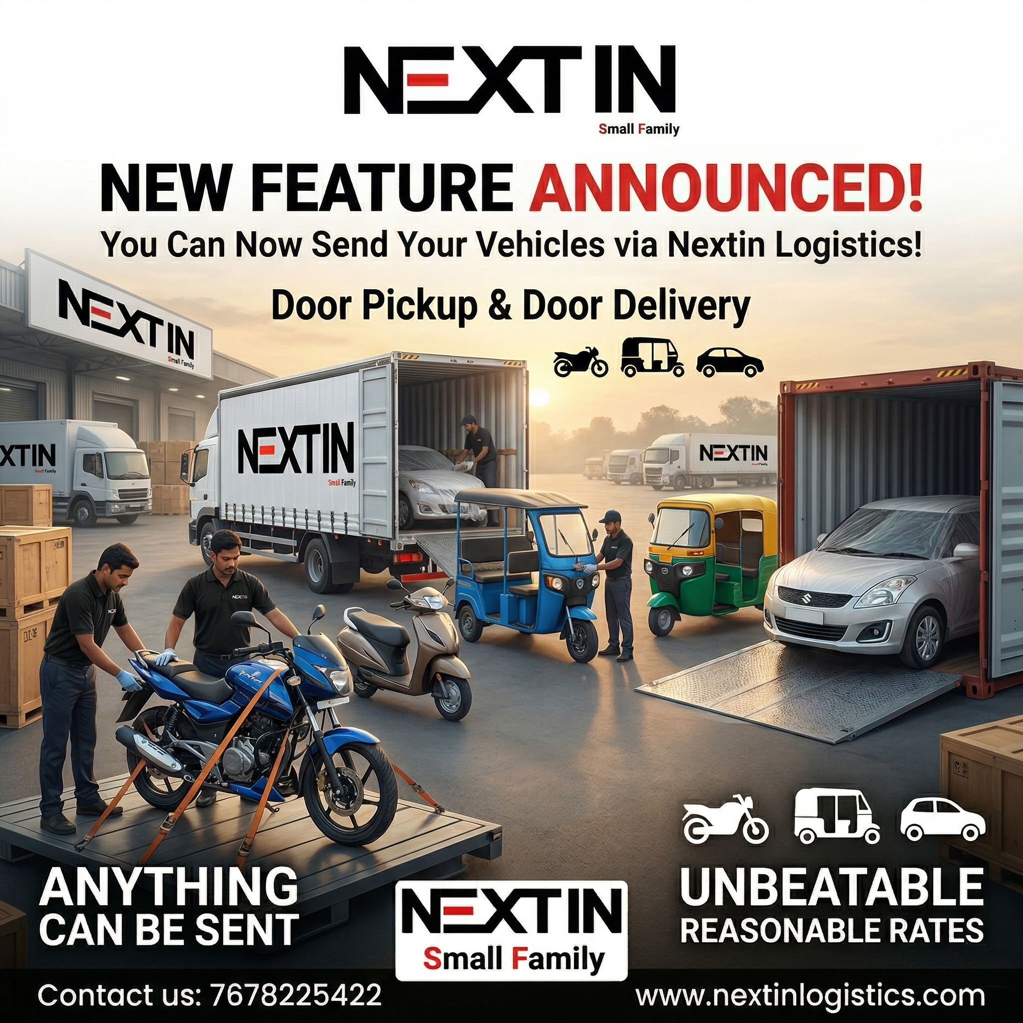 Big News from NextIN Logistics! 🚗🏍️🛺