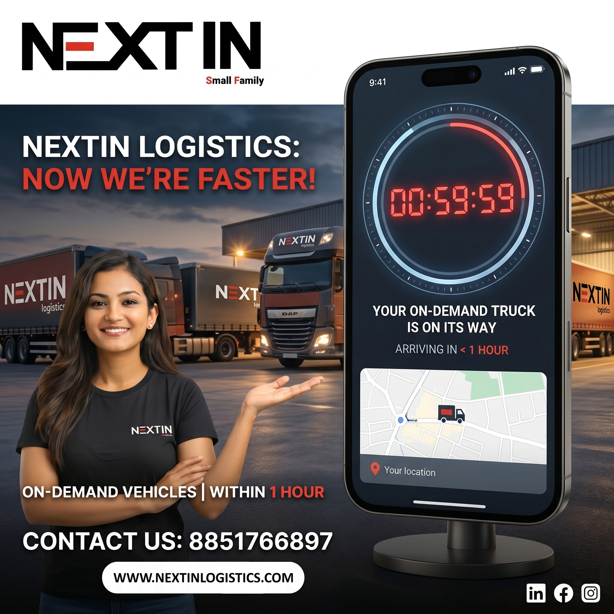 Revolutionizing Last-Mile Logistics: On-Demand Trucks in Under 60 Minutes. ⏱️