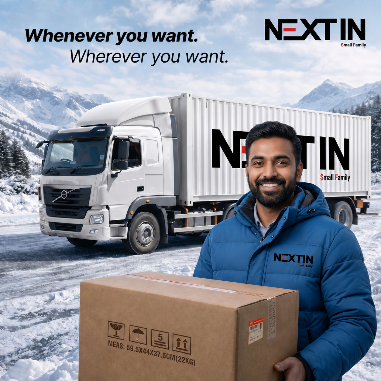 Snow or sunshine, your deliveries never stop with NEXTIN Logistics. 🚛❄️📦