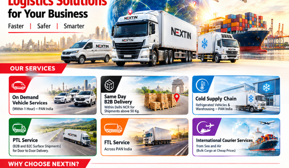 Nextin Logistics: Complete Logistics Solutions for Businesses Across India and Beyond